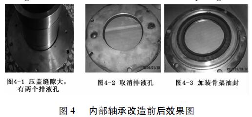 圖4 內部軸承改造前后效果圖
